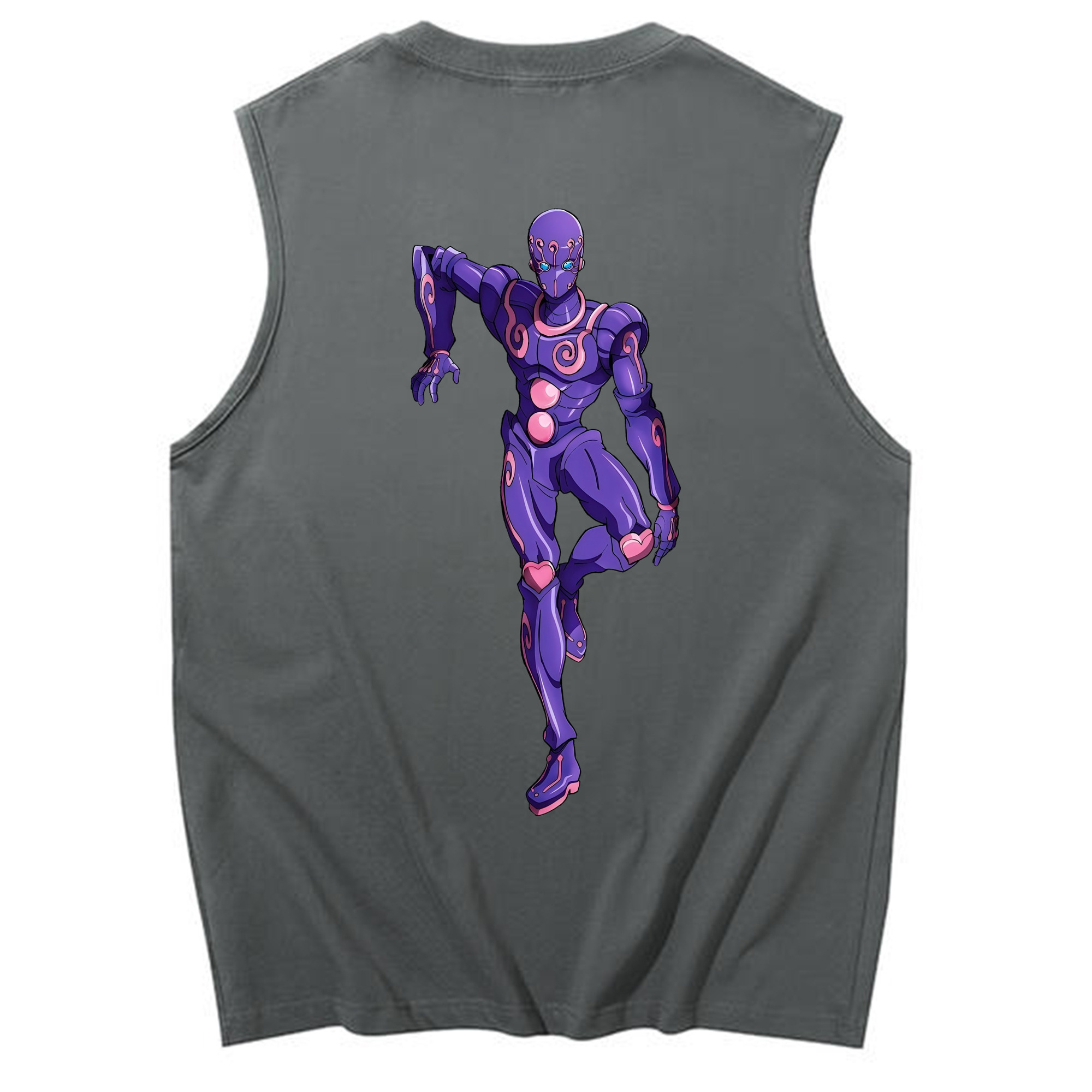 （画像用） ジョジョの奇妙な冒険 JoJo's Bizarre Adventure コットン100％タンクトップ（背面プリント）
